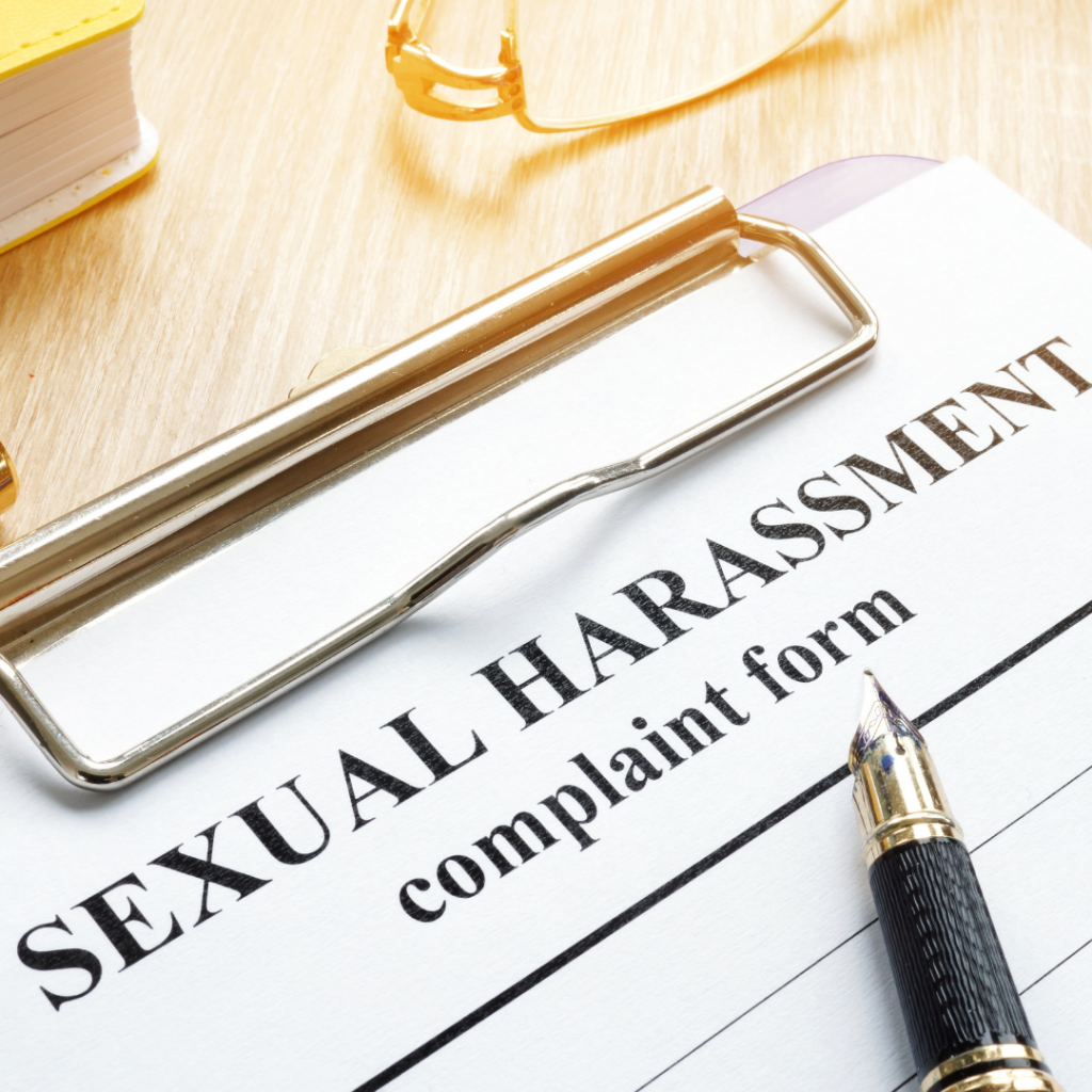 A victim of sexual harassment must report it 'immediately'