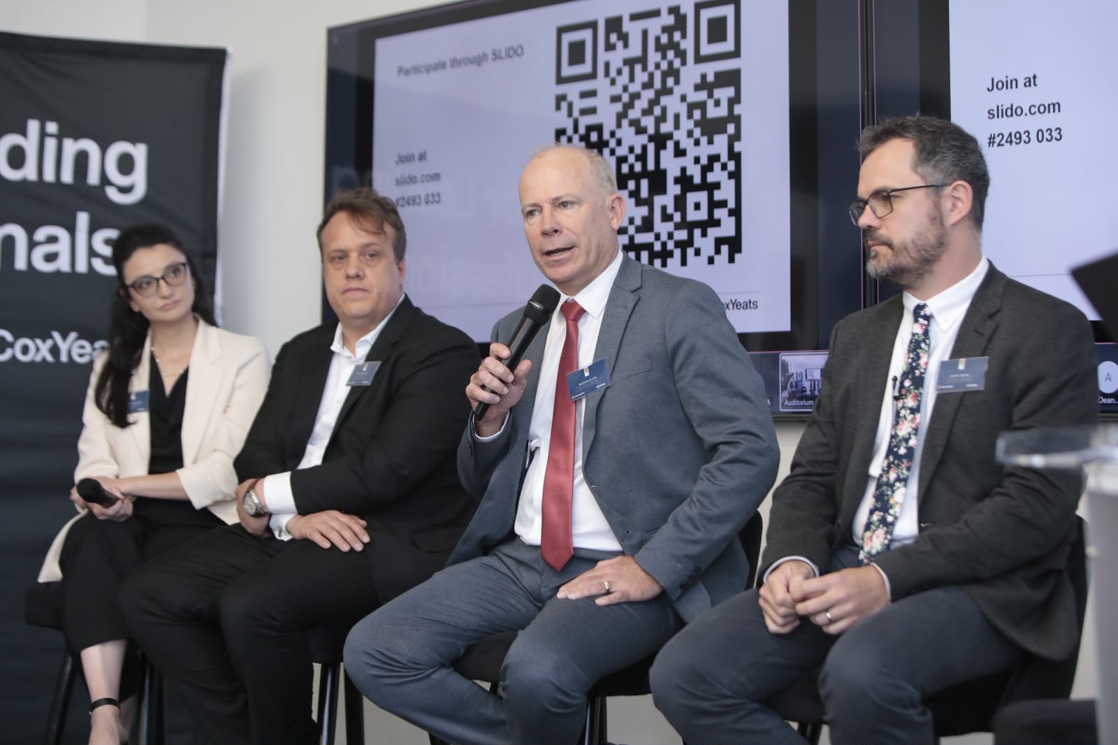 From l to R Chantal Murdock, Eben van Zyl, Andrew Clark and David Vlcek
