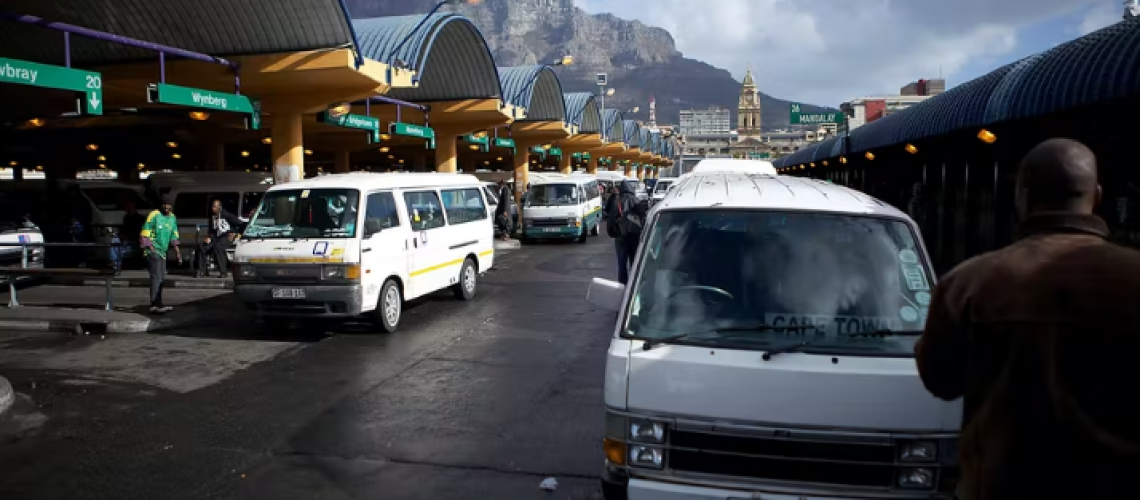 Minibus taxis ferry millions of South Africans around each day. Morne De Klerk/Getty Images