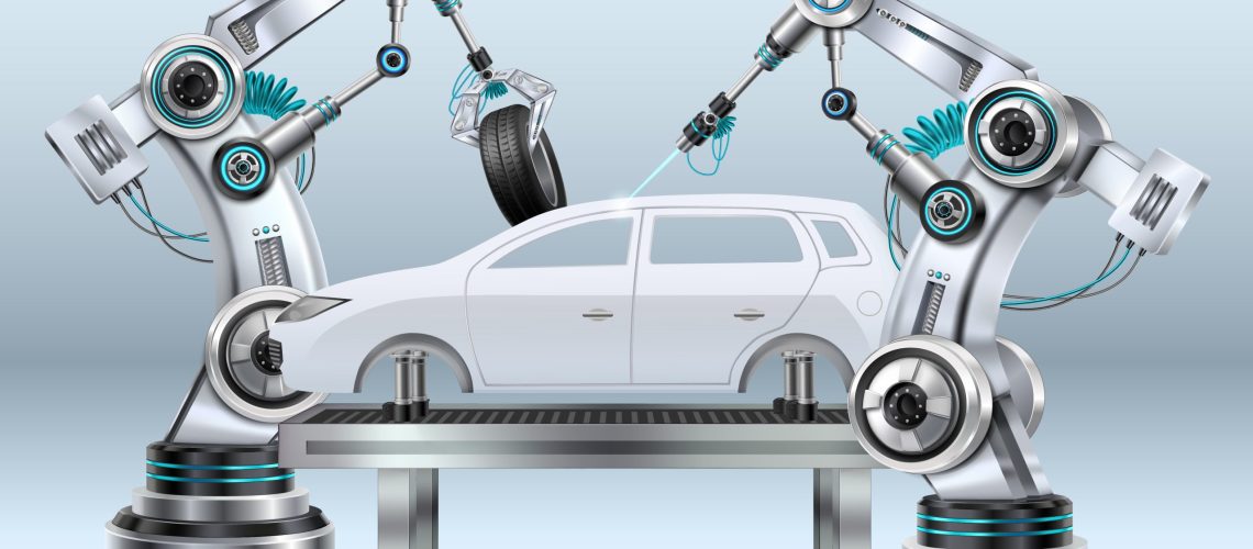 Robotic arms in car assembly line manufacturing process in automotive industry realistic composition closeup image vector illustration SSUCv3H4sIAAAAAAACA01Ry07DQAz8FcvniIK45V4hkJBQ4VZxcBw3XXWzjvYRqKr8O94+RG8eP8bj8Qk7So6xPaHzvqQcKTsN2D41KL3LGh15bB+XBlOmXJIk6zXElGWw6hnfSLanmscWX0NfueqsDZbOUu8Uyo64MoYBl+bW+iW8D+p1OP63usTiPQXRknD5bpAGCXysm211FC90FrK10uEnSxyvqmbXi15CKr2rIc7K5K3+XFWbKh1rdog07R1HN0usuJfEFuBGO82OgYwTXACmCJSSjJ0/gndBYLweUuohMEVlSedWKsZtw7MYOt9/hCjkXaqErOOkyVV3gb0mKRO40Q6DWaorcO//A6zNfOq8wPrjEyj0sJHQS6x73j5eYKdxNPsazL/VRGyubl640oo1sEy5kF/le4P1YK9dluUPvjlXEPgBAAA=