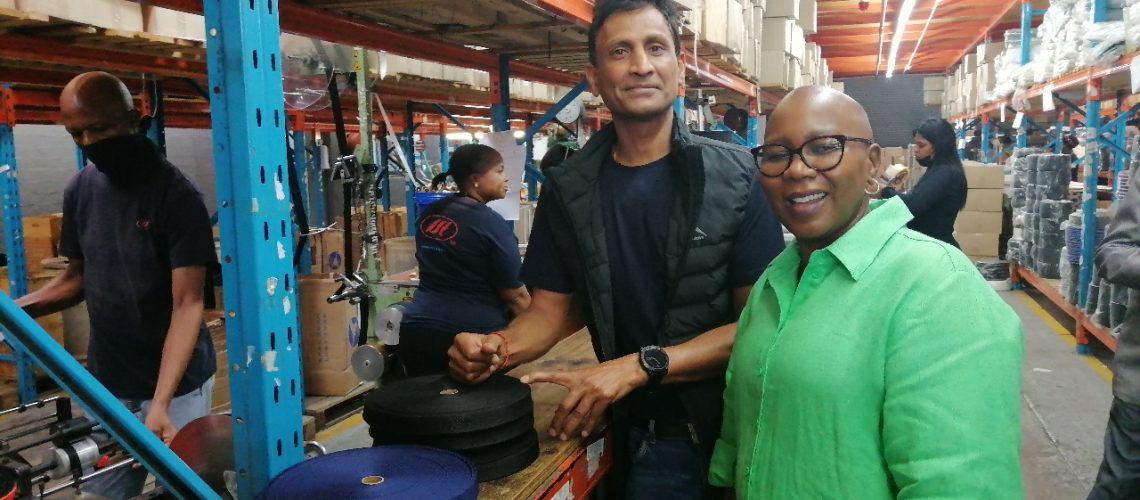 Deputy Minister Gina impressed by Durban company’s efforts to address local unemployment