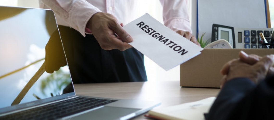 Resigning in the face of possible dismissal