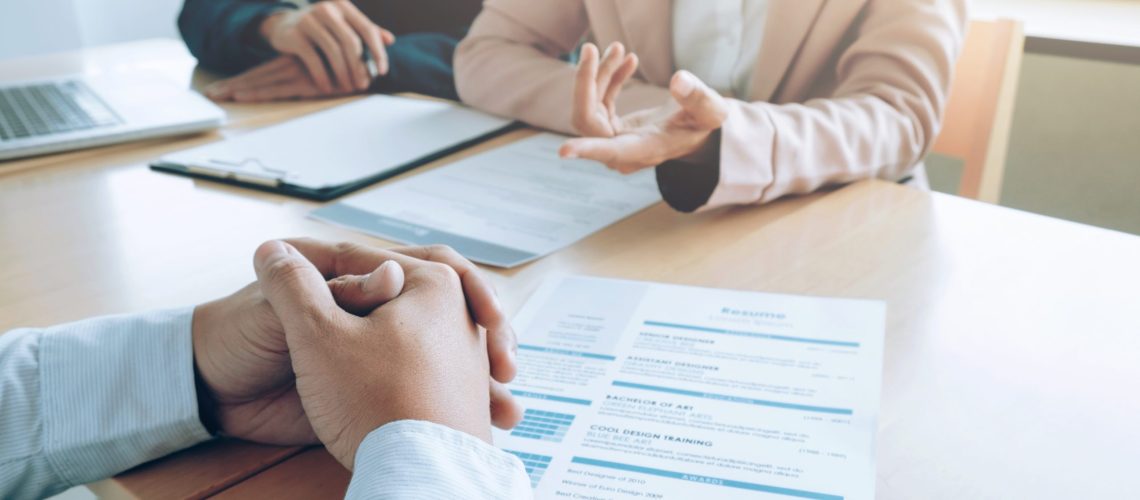 Business situation, job interview concept.