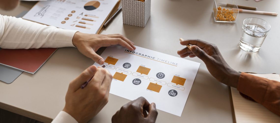 high-angle-people-working-office